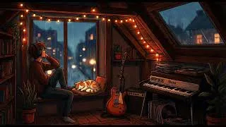 Thumbnail: Golden Hour Guitar Lo-Fi 🌇 80 BPM Chillhop to End Your Day