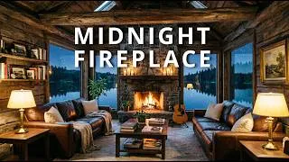 Thumbnail: Acoustic Guitar Music ~ Midnight Fireplace Hearth | Deep Focus & Study (2 Hours)