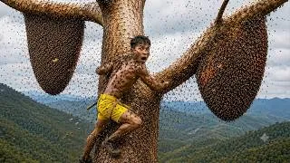 Thumbnail: Extreme Wild Honey Hunting: Harvesting A Giant Beehive Deep In The Jungle