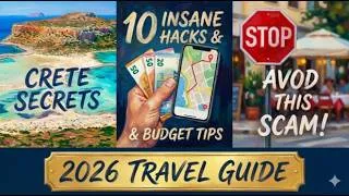 Thumbnail: Crete Island Ultimate Guide 2026: Insane Hacks, Budget Tips & Scams to Avoid! 🇬🇷