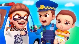 Thumbnail: Baby Police Chase Thief | Police Cartoon  | Kids Songs by Nomad Kids Cartoon