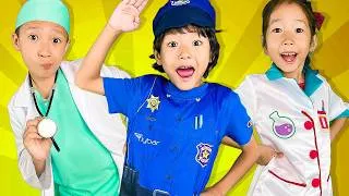 Thumbnail: 👮‍♂️ Police Officer Song | Job & Occupation | Kids Songs & Nursery Rhymes by Nomad Kids