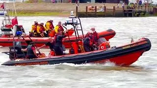 Thumbnail: Felixstowe Coast Patrol team on ‘Last Orders’ bringing in casualties being swept out to sea
