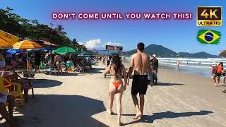 Thumbnail: BR 🇧🇷 Praia Grande 🌊: What They NEVER Show You About This Paradise 🤫🌴 | Full 4K Walking Tour