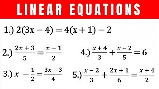Thumbnail: Linear Equations (Numerical Ability)