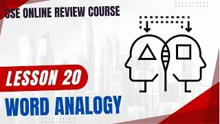 Thumbnail: Lesson 20 - Word Analogy Tips and Tricks