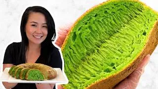 Thumbnail: Foolproof Pandan Honeycomb Cake in the Air Fryer!
