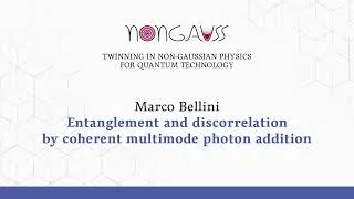 Thumbnail: Entanglement and discorrelation by coherent multimode photon addition (Marco Bellini)