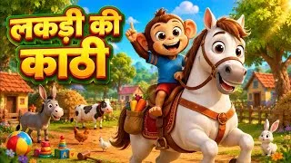 Thumbnail: Lakdi Ki Kathi, Kathi Pe Ghoda, Hindi Rhymes, Hindi Nursery Rhymes