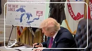 Thumbnail: President Trump renames Lake Ontario as Lake America