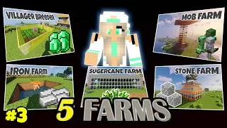 Thumbnail: Building STARTER FARMS in Minecraft! Minecraft Survival Series #3