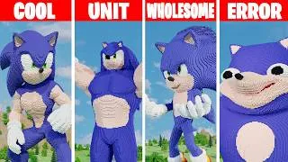Thumbnail: I Built 4 DIFFERENT Sonics in Minecraft
