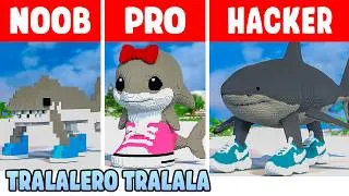 Thumbnail: TRALALERO TRALALA BRAINROT STATUE BUILD CHALLENGE - NOOB vs PRO vs HACKER