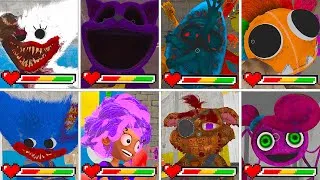 Thumbnail: Poppy Playtime Chapter 1~5:All Monsters DEATH SCENES & All Jumpscares with Healthbar in Bright Mode