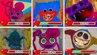 Thumbnail: Poppy Playtime Chapter 1,2,3,4,5: All Main Bosses Death Scnes & Jumpscares with Healthbar