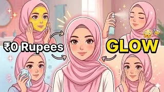 Thumbnail: 7 FREE Beauty Hacks That Give Instant Glow ✨| Summer Feminine Glow Up Tips | Noor Within Hindi