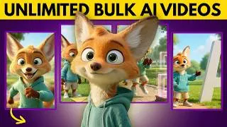 Thumbnail: Create UNLIMITED AI Cartoons in Bulk (Free Workflow)