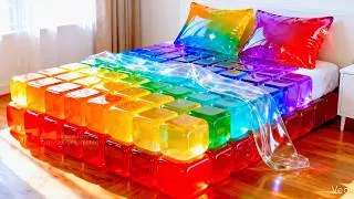 Thumbnail: Which Bed Would You Sleep In? 🛋️ Lying in the Most Relaxing Bed #asmr #oddlysatisfying #dream #bed