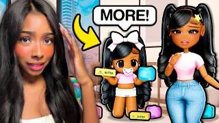 Thumbnail: MY DAUGHTER IS OBSESSED WITH SQUISHYS 😭 (ROBLOX RP)