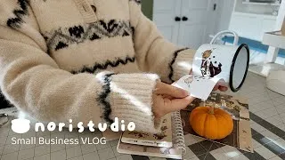 Thumbnail: Cozy Small Business Vlog – Unboxing New Products & Printing Enamel Camp Mugs for My Shop Update