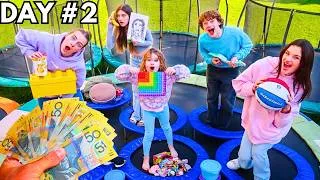 Thumbnail: LAST TO LEAVE THE TRAMPOLINE WINS $1000!