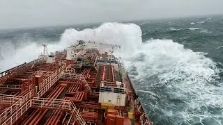 Thumbnail: Hurricane at Sea | Massive Waves | Ships Battling the Storm 🌪️ #storm 