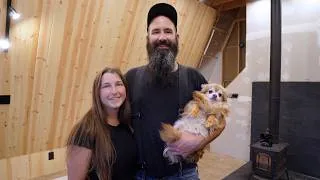 Thumbnail: Making the Cabin Cozy | Knotty Pine Walls, Accent Lighting & Woodstove Fix