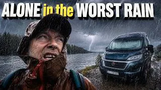 Thumbnail: ARCTIC LIFE: The Worst Heavy Rain & Thunder Storm of the Summer: POV Cozy Van Living Camping & Tacos