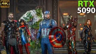 Thumbnail: RTX 5090 32GB - Marvel's Avengers (4K UHD 120FPS) DLSS Quality | Max Graphics Settings Gameplay