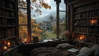 Thumbnail: Gothic Writing Room by the Victorian Castle | Autumn Dark Academia Playlist | Study & Read