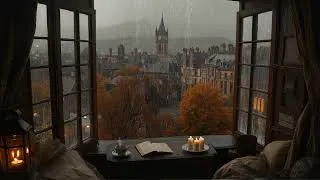Thumbnail: Rainy Victorian Reading Nook | Nostalgic Dark Academia for Quiet Autumn Night | Study Music
