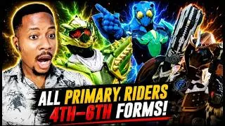 Thumbnail: REACTING TO ALL KAMEN RIDER PRIMARY RIDER 4th, 5th & 6th FORM CHANGE AND FINISHERS