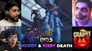Thumbnail: Techno Gamerz & Mythpat React to HUGGYs & KISSYs  DEATH in Poppy Playtime Chapter 5