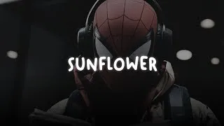 Thumbnail: post malone — sunflower ft. swae lee (slowed + reverb)