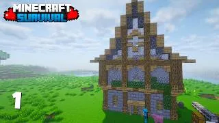 Thumbnail: I STARTED MY NEW JOURNEY OF MINECRAFT SURVIVAL🔥 || Minecraft survival series epi. 1 [HINDI]