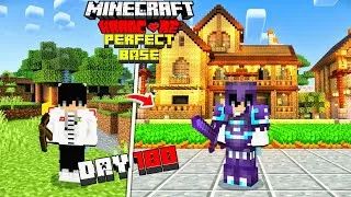 Thumbnail: I Spend 100 Days To Build The Perfect Survival Base In Minecraft Hardcore.