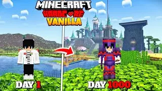 Thumbnail: I Spend 1000 Days in Vanilla Minecraft Hardcore Bedrock Edition 😰