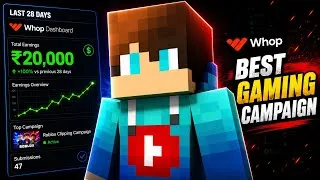 Thumbnail: BEST Gaming Clipping Campaign on Whop? I Made ₹20,000!