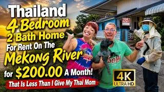 Thumbnail: Thailand River Front 4 Bedroom House For Rent for $200 A Month. I can rent for 20 years no problem!