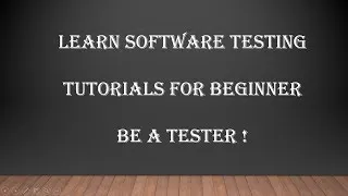 Thumbnail: Software testing basics for beginners