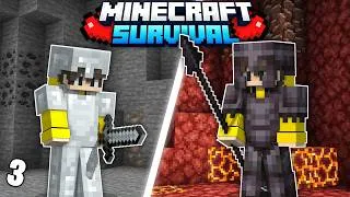Thumbnail: I BECOME OVERPOWERED IN MINECRAFT SURVIVAL PE🔥 || Minecraft Survival Series PE #3