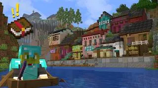Thumbnail: I Built an Entire Fishing Village for one Mending Book