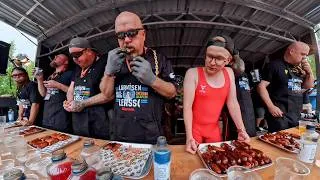 Thumbnail: OLD MAN SHOCKS EVERYONE at Sausage Eating World Championship feat. @jesseeats
