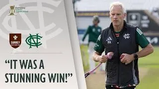 Thumbnail: "IT FEELS AS SIGNIFICANT AS LAST YEAR!" | Peter Moores on a three-day win over Surrey