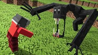 Thumbnail: Horror Minecraft, But Breaking Blocks Breaks Them All