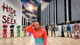 Thumbnail: Franklin Plays Hide & Seek with Little Singham & Granny Team In Indian Bikes Driving 3D!!