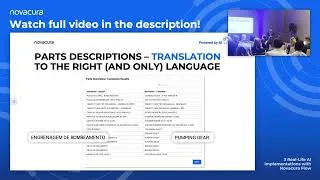 Thumbnail: How AI Cleans Multilingual Parts Data in ERP - Master Data Use Case | Novacura
