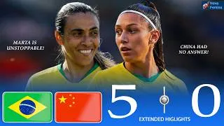 Thumbnail: LEGENDARY MARTA! China 0-5 Brazil | Iconic Tokyo 2020 Olympics Opener Highlights 🏆