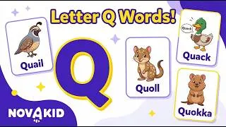 Thumbnail: English Words That Start With Q for Kids | Learn Alphabet Vocabulary | Novakid