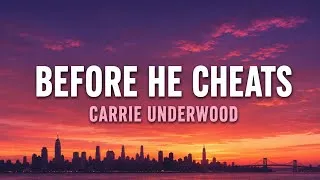 Thumbnail: Carrie Underwood - Before He Cheats (Lyrics Video)
